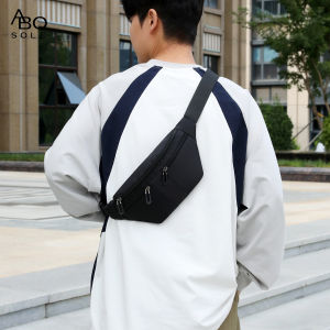 ABOSOLE Men Women Waist Bag Multiple Compartments Large Capacity Shoulder Bag Waterproof Outdoor Fitness Running Sports Chest Bags Fashionable Casual Phone Cross body Bag