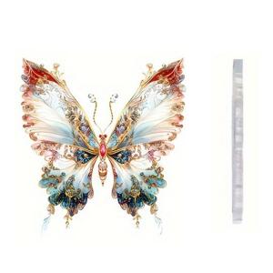 Colorful Butterfly Acrylic Pendant 2D Flat Like Hanging Ornament for Car Interior Charm and Window Decoration