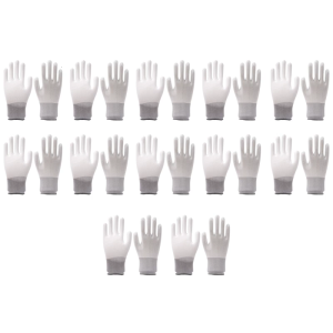 12 cặp găng tay an toàn lao động phi giới tính PU găng tay tráng cho làm vườn kho xây dựng không thấm nước thoáng khí