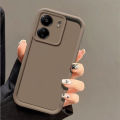 Màu trơn máy ảnh Bảo vệ Silicone vỏ điện thoại cho Redmi 13C 4G thời trang mới thiết kế mềm chống-mùa thu Ốp chống sốc Bìa TY01. 