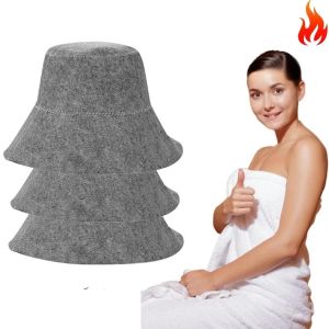 MIRELINA Good Water Absorption Felt Sauna Cap Felt Quickly Drying Bath Hat Sweat Absorbing Fisherman Hat Sauna Accessories