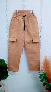 กางเกงคาร์โก้ กางเกงเอวสูง กางเกงแฟชั่น ใส่สะบาย