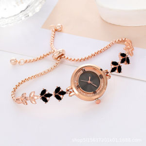 Jam Tangan Cewek Wanita Dewasa Rantai Serut Bulat Fashion Import Murah Mewah