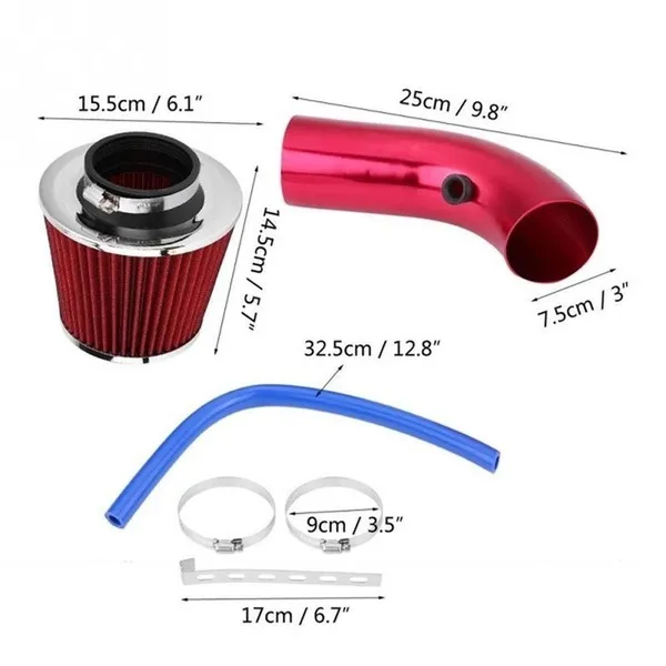 76mm%203%20Inch%20Universal%20Car%20Cold%20Air%20Intake%20Filter%20Aluminum%20Induction%20Hose%20Pipe%20-%20Image%203