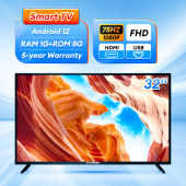 EXPOSE ทีวี 55 นิ้ว ถูกๆ ทีวี 50 นิ้ว สมาร์ททีวี Smart TV 4K HDR Android 12.0 แอนดรอย ทีวีจอแบน Google Netflix Youtube