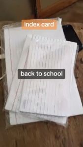 Stationary School Supplies B&e White Index Card 3x5 / 4x6 /  25Sheets