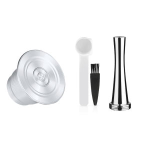 【i Cafilas】[HFG03] คุณภาพที่ดีที่สุดผลกาแฟแคปซูล Reusable สำหรับ Nespresso ตัวกรองกาแฟสแตนเลส Espresso Crema Maker Home Barista เครื่องชงกาแฟ Inissia C40D40Essenza Mini C30D30F111 Lattissima