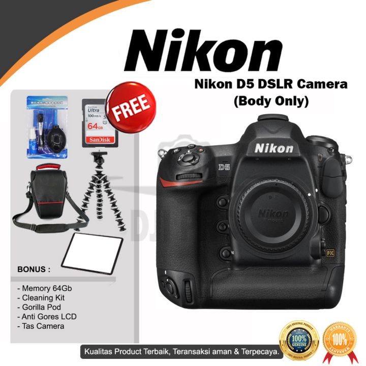 Nikon D5 DSLR Camera Body Only DUAL SLOT CF MEMORY CARD D 5 BO