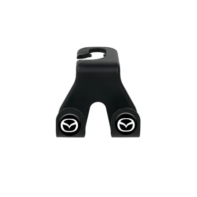 PfiSo. Car Double Hook Rear Row Car Phone Holder Car Hidden Creative New Seat Back Hook for Mazda CX5 Mazda 3 2 6 5 CX3 RX8 BT50 323 CX8 CX30 RX7 626 CX7 NX5 CX9