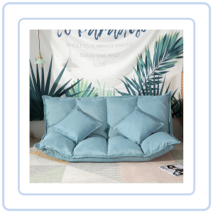 【Pure Care】 D7 Tatami Folding Double Lazy Susan Small Bedroom Living Room Foldable Sofa Bed (Free 2 Pillows)