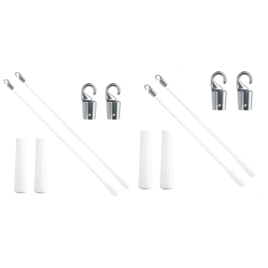 Easy installs Vertical Blind Tilt Wand Fiberglass Tilt Rod with Hook & Handle Vertical Blinds Accessories for Curtain