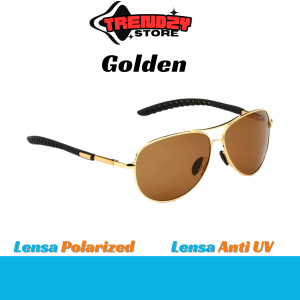 [Bisa Cod] Veithdia Kacamata Aviator Polarized Sunglasses  cowok dan cewek - 3360 - Black kacamata hitam