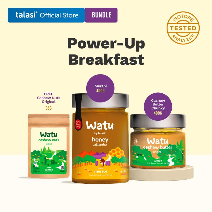 Watu Half Raspberry Watu Honey - Power-Up Breakfast Bundling | Lazada Indonesia