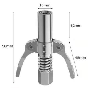10000psi Double Handle Grease Quick Self Locking Coupler Tool Leak-Free Heavy Duty Quick Self Locking Oil Injector Nozzle