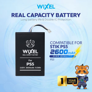 WIXEL Baterai Stick Controller PS5 / PlayStation PS 5 Real Capacity Batre Batrai Battery Batrei Dual Double Power Stik Remote Remot Controler Kontroler Play Station