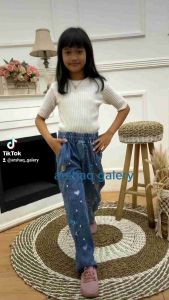 CELANA KULOT LOSSE ANAK-ANAK TANGGUNG MOTIF BORDIR LOVE PERCAK/CELANA JEANS ANAK/KIDS DENIM PALAZZO GIRL/KULOT ANAK REMAJA PEREMPUAN/KULOT ANAK TANGGUNG/KULOT JEANS TANGGUNG/KULOT JEANS/KULOT KARET MUTER/KULOT ANAK