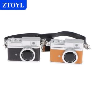 [COD]🔥🔥🔥ZTOYL 1Pc Mini Camera Model Dollhouse Miniature Retro Camera Model Decor Toy Can Shine