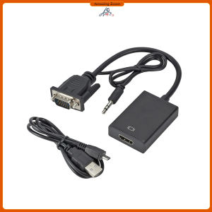 1080P Full HD VGA to HDMI-compatible Converter Adapter Cable with Audio Output VGA HD Adapter
