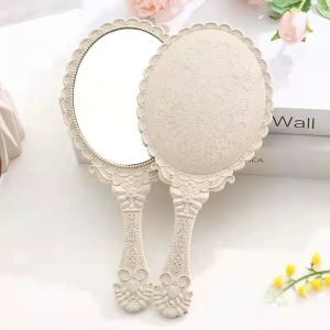 Gương hoàng cung gương cầm tay công chúa gương soi mi không gập-NIEVE