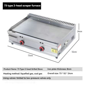 CTTC pan Commercial deep fryer burger grill with fryer Multi-function deep fryer gas type single fryer fryer gas type french fries fryer fry pan