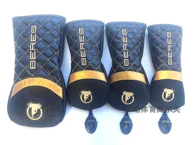 ☄ A full set of HONMA BERES golf wooden club set iron wood chicken leg cover hippopotamus leather club cap set