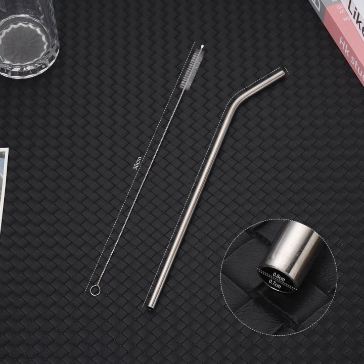 GAN%201Pcs%20Drinking%20Stainless%20Steel%20Straws%20Silver%20Straight%20Bent%20Replacement%20Straw%20Durable%20Reusable%20Cup%20Straw%20for%20Stanley%2030oz%2040oz%20Tyeso%20Cup%20-%20Image%205
