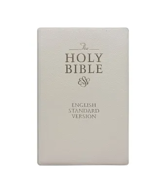 Bible House The Holy Bible: ESV Compact Protestant Edition Leather White