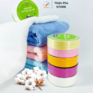 [COMBO 5] Khăn Tắm Nén Du Lịch Thiện Phú 50*100 Khăn Nén Cotton Tự Nhiên Thấm Nước Tốt Tái Sử Dụng Nhiều Lần