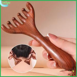 LETIGO Sáu móng Lược mát xa kinh tuyến đầu Răng rộng Chống tĩnh điện Lược có tay cầm dài Bền Cầm tay Dụng cụ gãi lưng Để thúc đẩy lưu thông máu