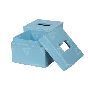 Kerajinan Jogja Kotak Box Tisu Vinyl - Hitam