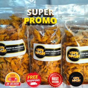 Lumpia Kering Pedas Sedang Gurih Cemilan 100gr - 1Kg / makanan ringan / snack / cemilan pedas / cemilan / makanan