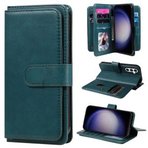 For Samsung Galaxy S23 FE / S24 / S24 Plus / S24 Ultra Phone Case Magnetic Leather Wallet 10 Card Slot Couples Flip Cover Casing