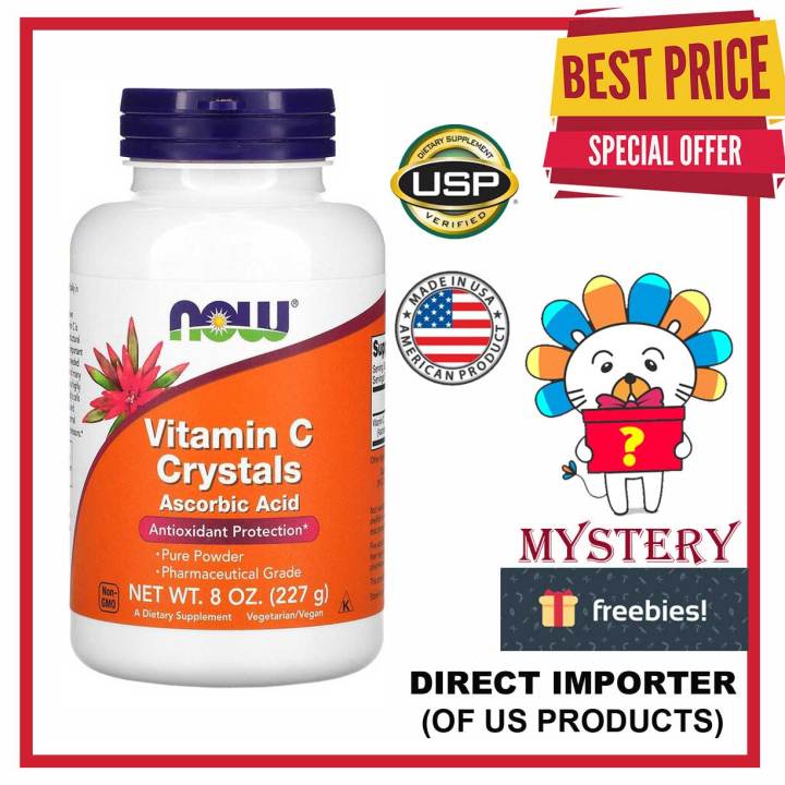 Now Vitamin C Crystals Ascorbic Acid Net Wt. 8 oz. 227g Lazada PH