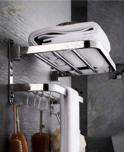 SG Seller Bathroom Six-piece Toilet Rack Space Aluminum Bathroom Towel Rack Hardware Hanging Set