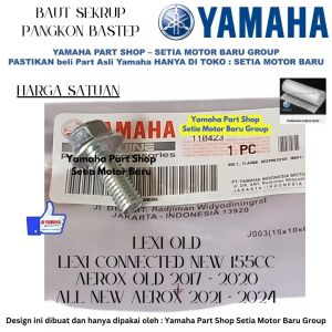 Baut Bolt Sekrup Pangkon Bastep Kiri Kanan Lexi Conntected New All New Aerox Old Asli Yamaha Sby