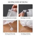 Combo 100 Túi Rút Đựng Giày Dép YY88 Trắng Sợi - Đa Năng Vải Không Dệt, Miệng Dây Rút Tiện Lợi. 