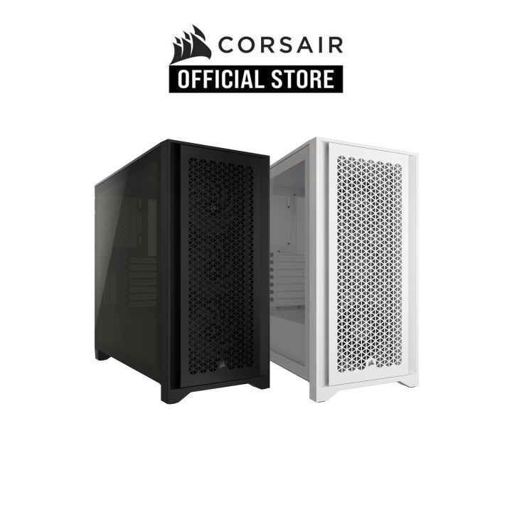 Corsair ICUE 4000X Black RGB Tempered Glass Mid-Tower ATX Case - Riaz Computer