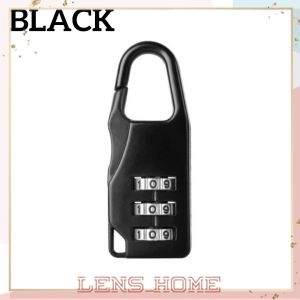 Mini Padlock Anti-theft Luggage Lock Travel Lock Bag Zipper Lock Practical 3 Digit Combination Password Lock Zinc Alloy