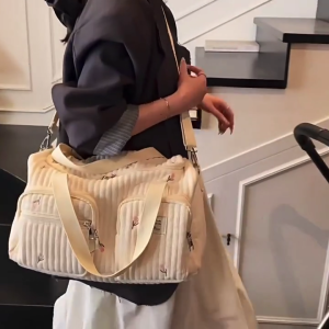 กระเป๋าถือจัดระเบียบกระเป๋าเดินทางทันสมัยความจุมากกระเป๋าคุณแม่แบบพกพาสำหรับของใช้ทารก