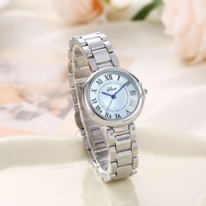 Womens watch with steel strap vintage style unique and elegant quartz watch for ladies