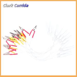 [Clark Carrida] 12Pcs/Set Alligator Clip Cable Electronic Acupuncture Treatment Instrument