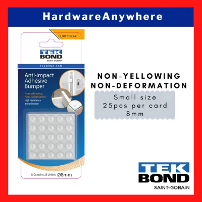 TEKBOND 8mm Small Adhesive Bumper Protector 25pcs/ pack Protect surfaces from impact and scratches For reducing noise & protecting furniture