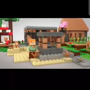 ของเล่นประกอบสำหรับเด็กผู้ชาย ซีรีส์ Minecraft ยอดนิยมจาก กลไกใหม่ หมู่บ้านถ้ำ