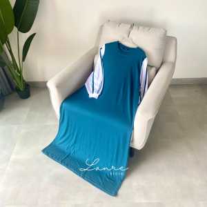 Flo Dress Cantik Bahan Kaos Cotton Combed - Gamis Untuk Jumbo Oversize