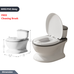 Easyhome.sg | Kids Potty Training Toilet | Realistic Toddler Potty Chair with Removable Inner Pot & Tissue Holder | BPA-