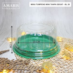 Mika Tumpeng / Mika Tart / Mika Bolu Bulat Diameter 20cm Isi 10 Pcs BL-20 Amaris Packaging
