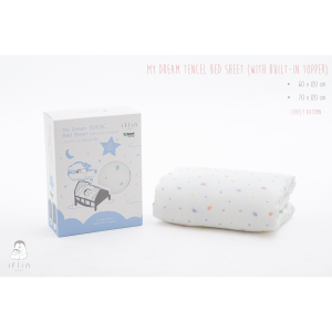 Iflin Baby - ผ้าปูที่นอนใยไผ่ (มีtopperนุ่มๆในตัว) - My Dream Bed Sheet (with built-in topper) - มี 3 ขนาด