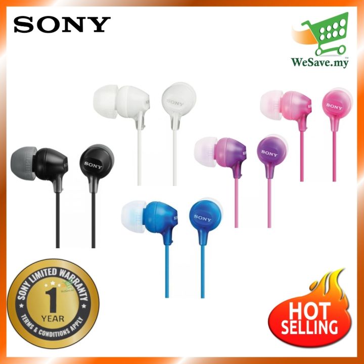 Sony Mdr Ex15lp In Ear Headphones Original 1 Year Warranty By Sony Malaysia Lazada 7160