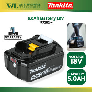 MAKITA Original BL1850B Lithium-lon 5.0Ah Battery 18V 197282-4 (1Year Warranty) 100% Authentic