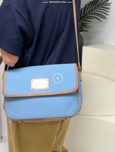 ALO Contrast Color Sling Bag Retro Flap Crossbody Bag Fashion Casual Shoulder Bag for Women